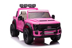 Ford Super Duty F450 pink 24V, 2 personers, 4x24V motor, gummihjul